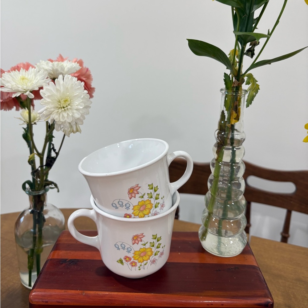 Corningware “Wildflower Collection” Mugs